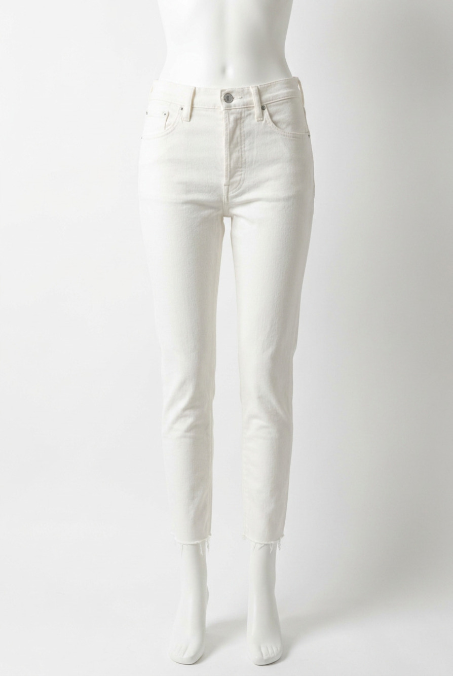NEW MOUSSY women's viper tapered pants in hi white